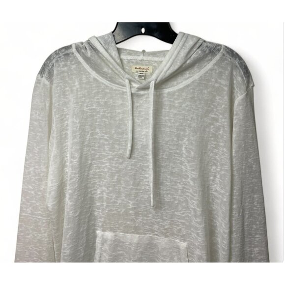 Weatherproof Vintage M/M Cream Polyester Light Sweater Hoodie - Picture 2 of 13